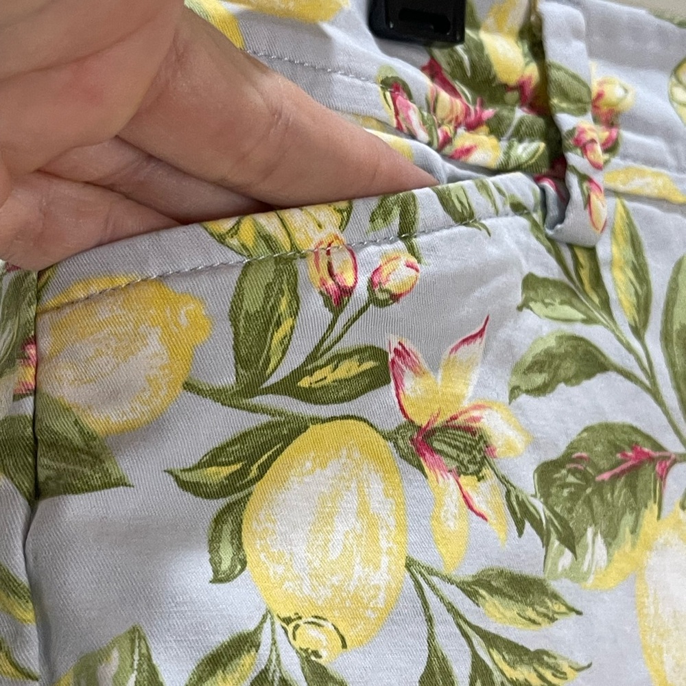 Talbots Lemon Print Women Shorts with Stretch Size 10 - Picture 4 of 8